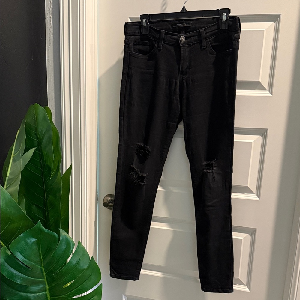 Flying Monkey Black Distressed Skinny Jeans